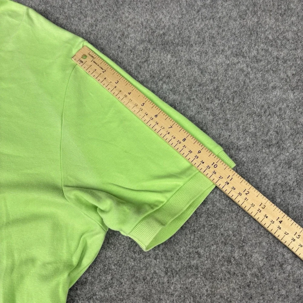 Polo Ralph Lauren Polo Shirt Mens 2XL Lime Green Short Sleeve Preppy Purple Pony